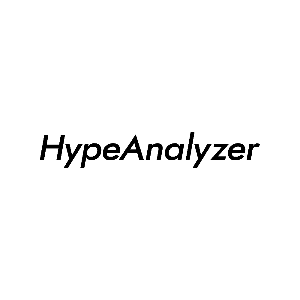HypeAnalyzer logo featuring bold, modern typography on a minimalist background.