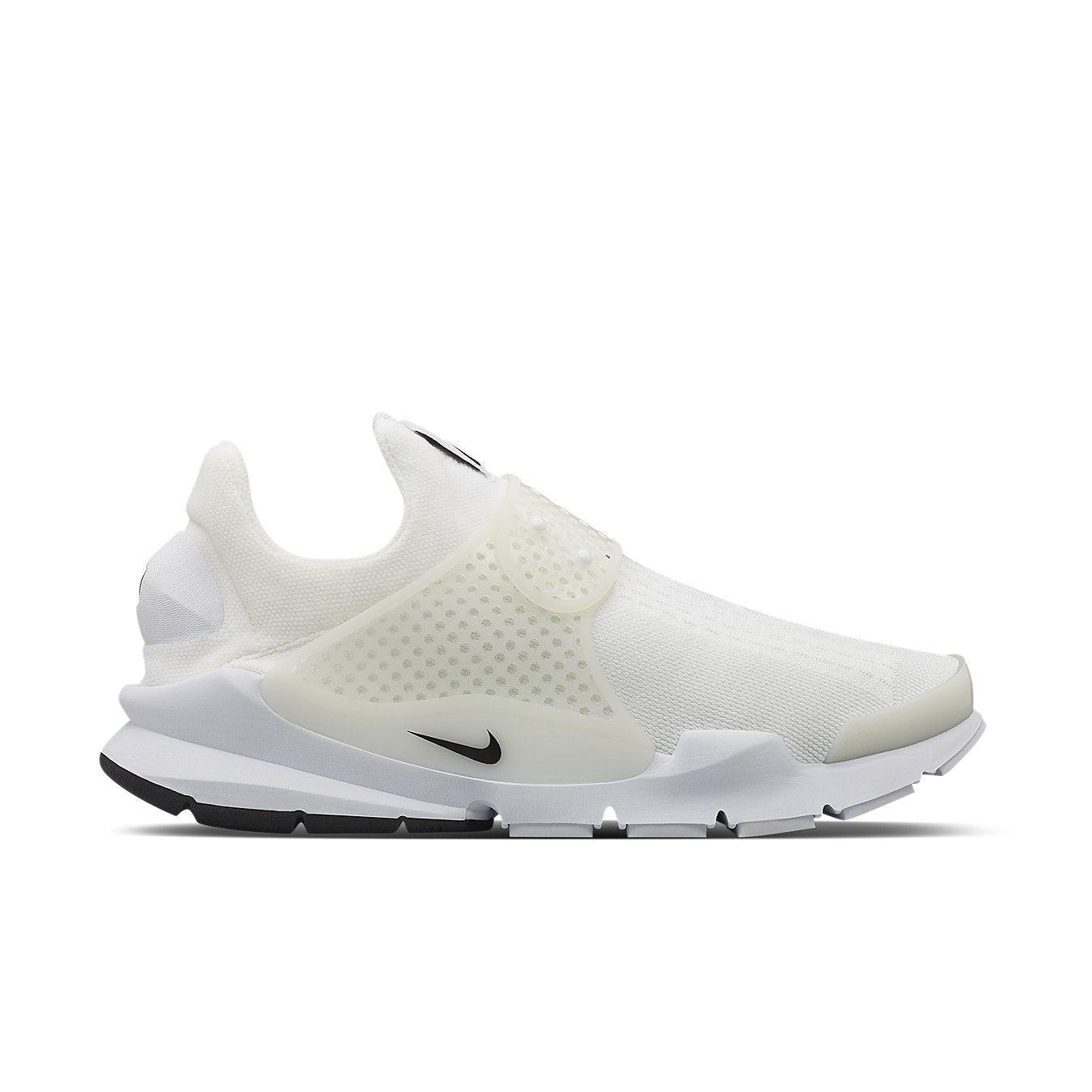 Nike Sock Dart Independence Day in white mesh with a black swoosh, celebrating US Independence Day.