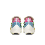Back view of Nike Vapor Street Off-White in polarized blue, showcasing colorful details and asymmetric lacing.