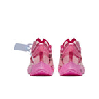 Nike Zoom Fly Off-White Pink sneakers featuring a vibrant Tulip Pink colorway and distinctive design.