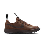 NikeCraft General Purpose Shoe Tom Sachs in Field Brown with breathable mesh and suede layers.
