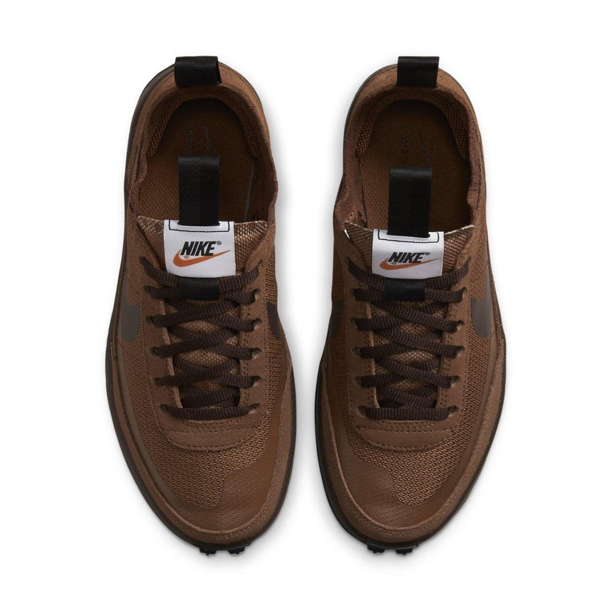 NikeCraft General Purpose Shoe Tom Sachs in Field Brown, featuring breathable mesh and suede layers.