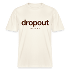 Relaxed fit tee with 'dropout MILANO' print, crafted for comfort and style, perfect for casual wear.