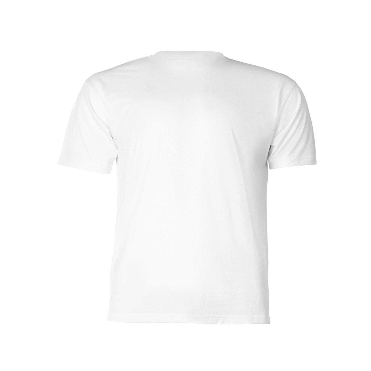 Back view of a white baby tee from Baby Gang x Unknown collection, showcasing its minimalist design.